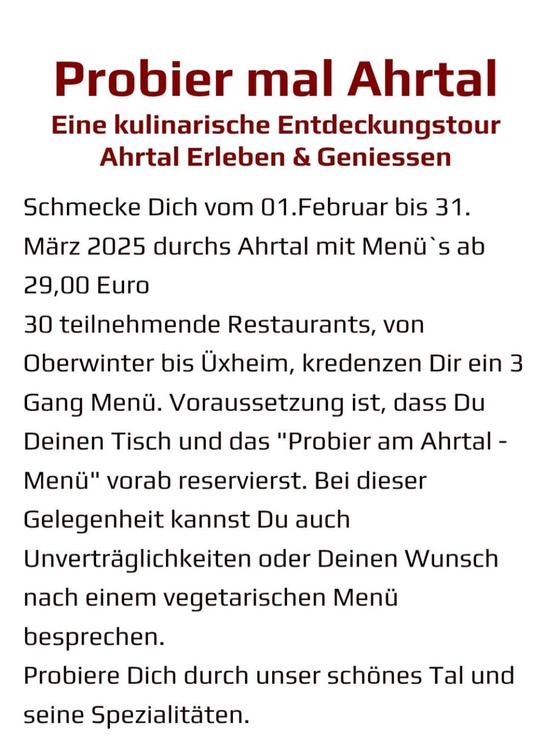 Ahrtal Vier Sterne Alexandra Weiler Panorama * Bad Neuenahr-Ahrweiler